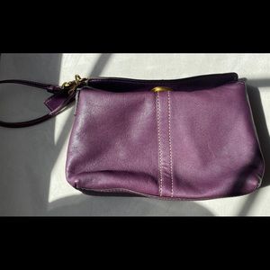 Coach Purple Wristlet